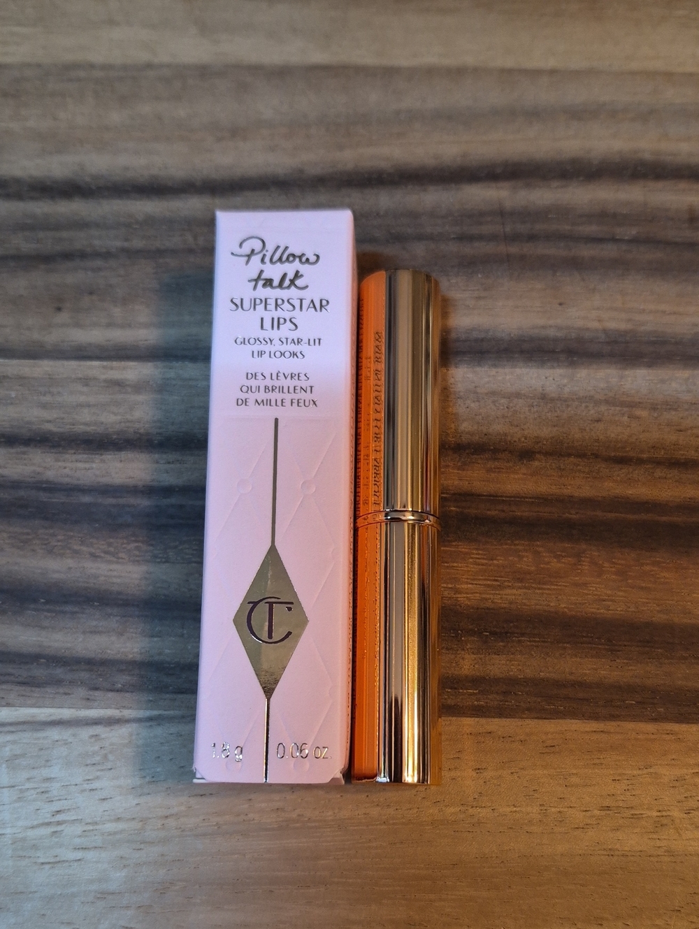 Charlotte Tilbury Superstar Lips Glossy Star Lit Lips: Pillow Talk, .06oz, NIB - Picture 5 of 10